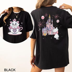 Marie Cat Tea Cup Party Shirt, The Aristocats Disney Castle Shirt, Disney Family Tee, Disneyland Cat Lady Tee, 122898
