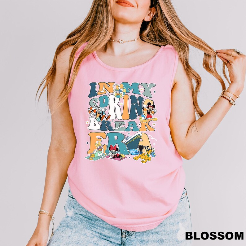 Disney in My Spring Break Era Tank Top, Disney Friends Tank Tops ...
