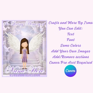 Lavender In Loving Memory Template