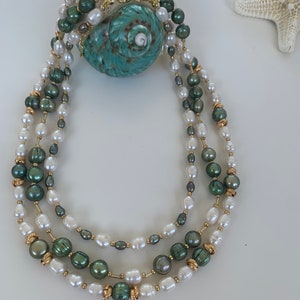 Y2K Pearl Choker Necklace Baroque Cultured Handpicked Pearl 18K Gold Plated Bead Ball Chain Coin