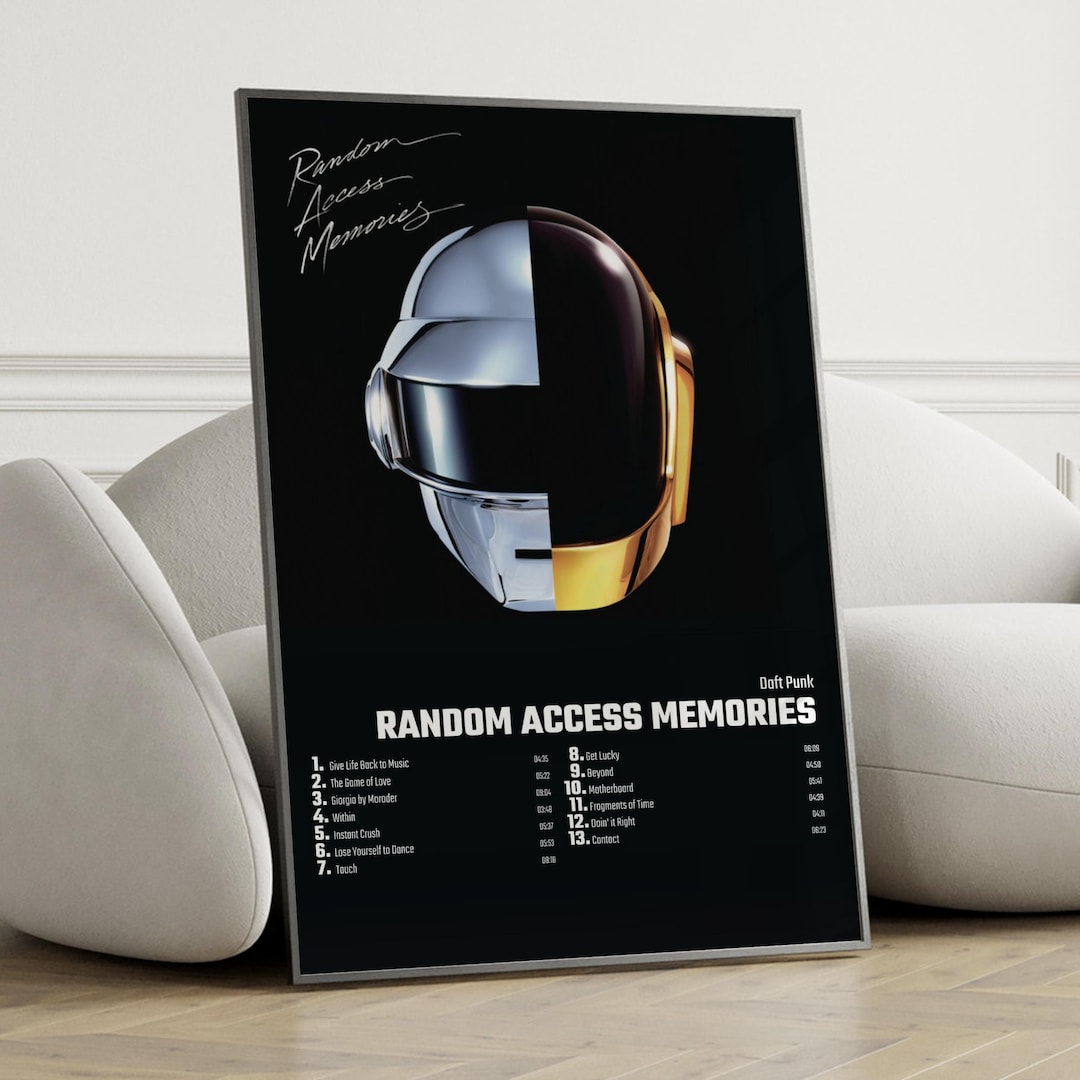 Daft Punk Random Access Memories Album Cover Poster Wall Art, Daft Punk ...