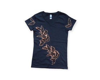 Handmade patchwork T-shirt,T-shirt patch