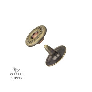 Schrotpatronennieten 10 Sets - 9,5 mm - Bastelbedarf und Zubehör für Lederprojekte