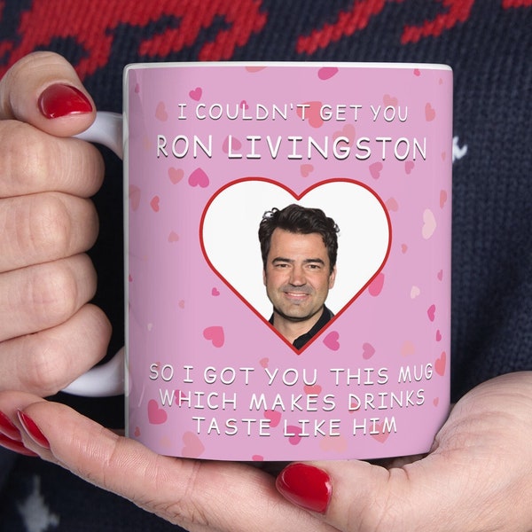 Tastes Like Ron Livingston Mug - Customized Celebrity Coffee Mug & Funny Ron Livingston Gift Idea for her and for him