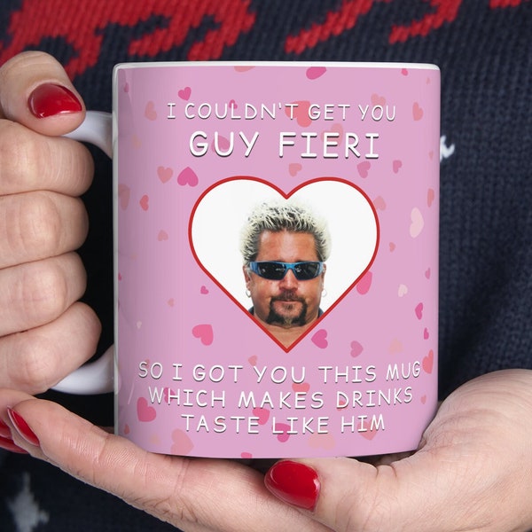 Tastes Like Guy Fieri Mug - Customized Celebrity Coffee Mug & Funny Guy Fieri Gift Idea for her and for him