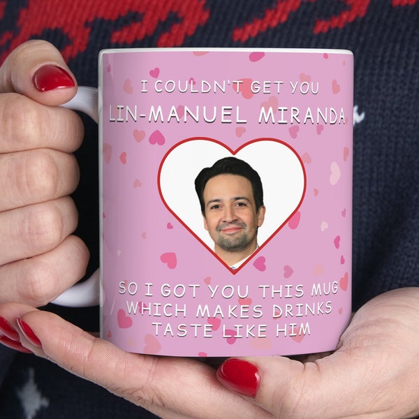 Tastes Like Lin-Manuel Miranda Mug - Customized Celebrity Coffee Mug & Funny Lin-Manuel Miranda Gift Idea for her and for him