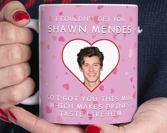 Tastes Like Shawn Mendes Mug - Customized Celebrity Coffee Mug & Funny Shawn Mendes Gift Idea for her and for him