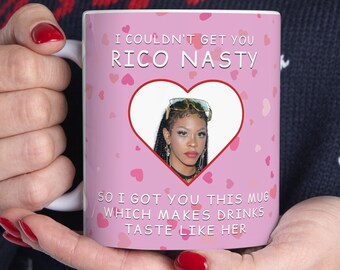 Tastes Like Rico Nasty Mug - Customized Celebrity Coffee Mug & Funny Rico Nasty Gift Idea for her and for him