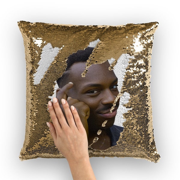 Housse de coussin Kayode Ewumi à sequins enroulable, Idée cadeau pour lui / pour elle