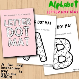 Alphabet Letter Dot Mat Workbook | Fun & Educational Printable for Kids