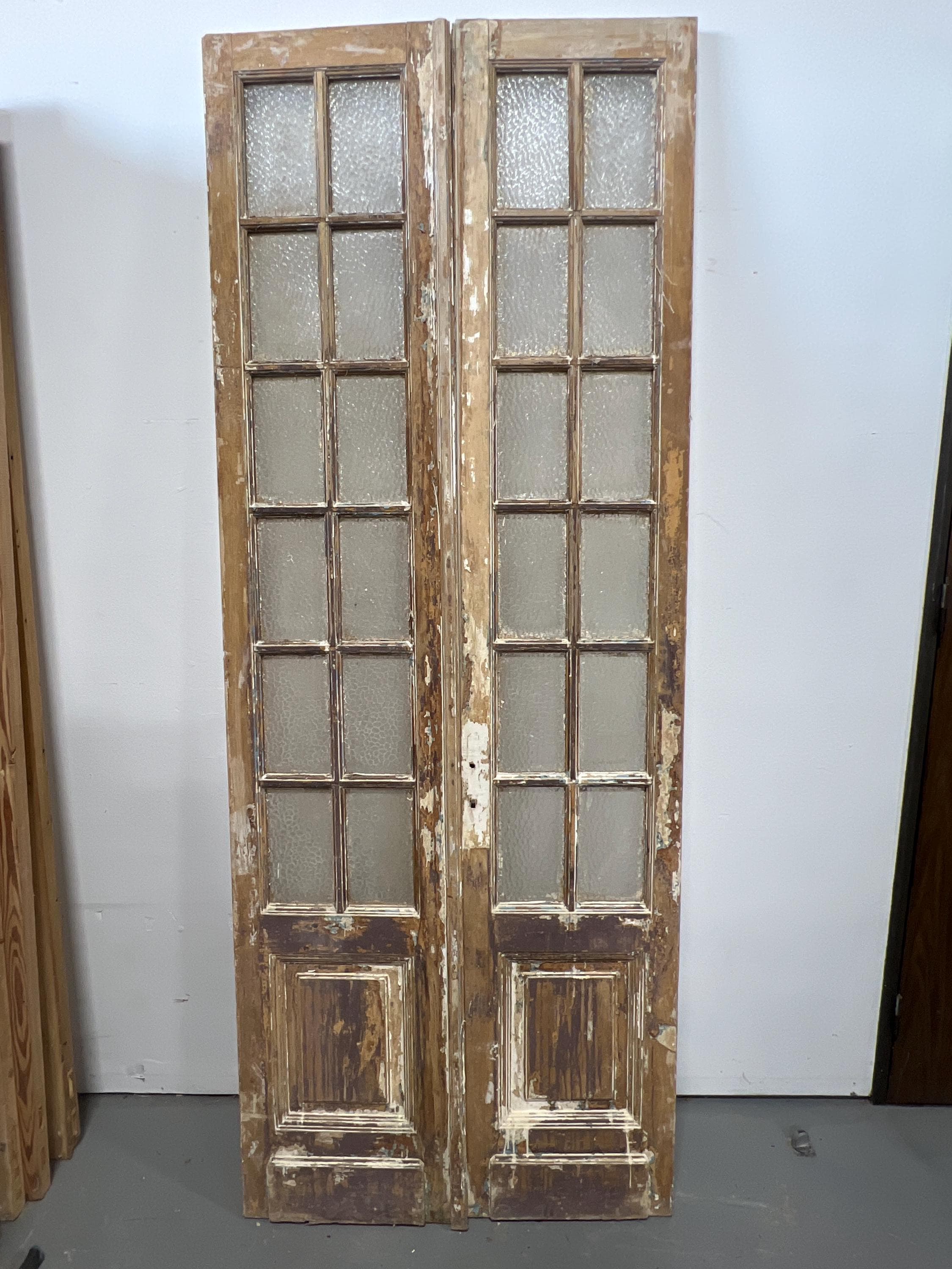 842: Authentic Antique Door w/ Antique Glass