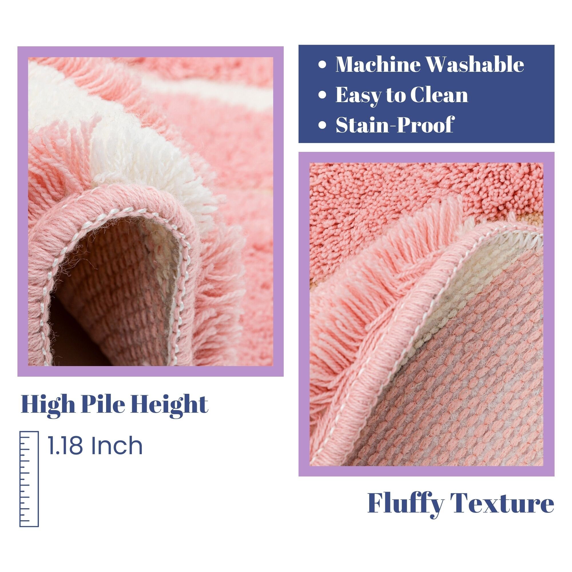 PINK MONSTERA RUG Tufted Rug Area Rug Floral Decor Monstera Leaf Rug