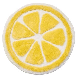 LEMON RUG Tufted Lemon Rug Kitchen Rug Yellow Decor Housewarming Gift Bedroom Rug Washable Rug Fruit Rug Gifts for Mothers image 9