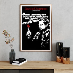 Downloadable Movie Quote Print -  Django Unchained, Movie Poster Print, Movie Quote Sign, Movie  Digital Quote Print, Printable Wall Art