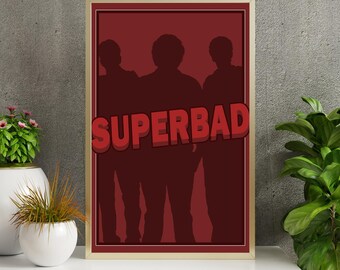 Downloadable Movie Quote Print -  SuperBad 2007, Movie Poster Print, Movie Quote Sign, Movie  Digital Quote Print, Printable Wall Art