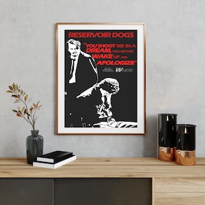 Downloadable Movie Quote Print - Reservoir Dogs, Movie Poster Print, Movie Quote Sign, Movie Digital Quote Print, Printable Wall Art