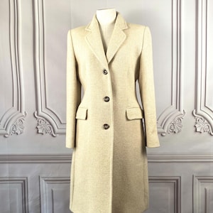Wool and silk blend coat
