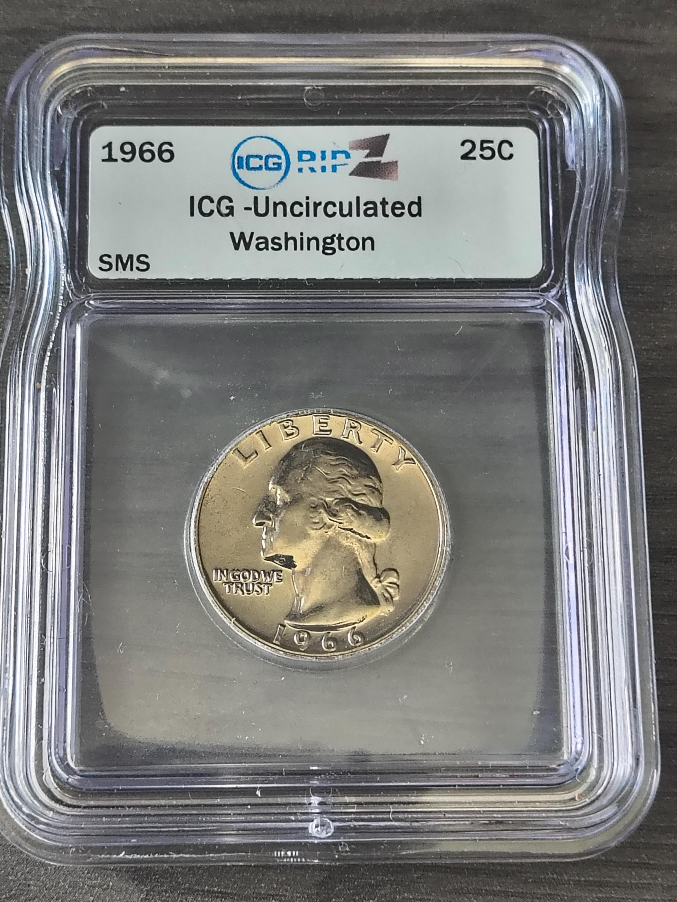 レア 1966年コレクション 1966 Washington Quarter - Etsy