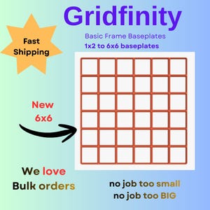 Gridfinity Baseplates – Modular 3D Printed Frames for Universal Organizer Setups, Base frames, Base plates, Base grids