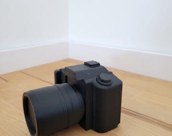 3D Printed DSLR Camera Business Card Holder | 3D Printed Desk Organizer | Photographer Gift | Camera Office Decor | Creative Desk Accessory