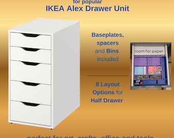 IKEA Alex Drawer Organizer Set | 3D Printed Gridfinity Insert for Crafts, Jewelry, Tools, Office Storage | Life is better when its organized
