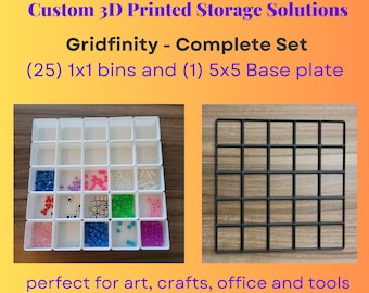 3D Printed Gridfinity Drawer Organizer Kit: Modular Workshop Storage
