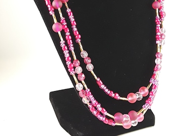 Necklace Shades of Pink