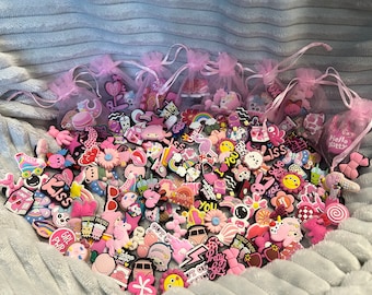 Pink Girly Croc Charms