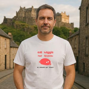 Funny Scottish Haggis T-Shirt: Quirky Scotland Lover Gift