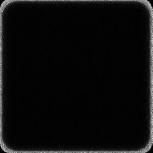 Peut inclure: Un carré noir avec une bordure blanche. La bordure est composée de petits points blancs.