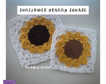 Sunflower Granny Square Pattern