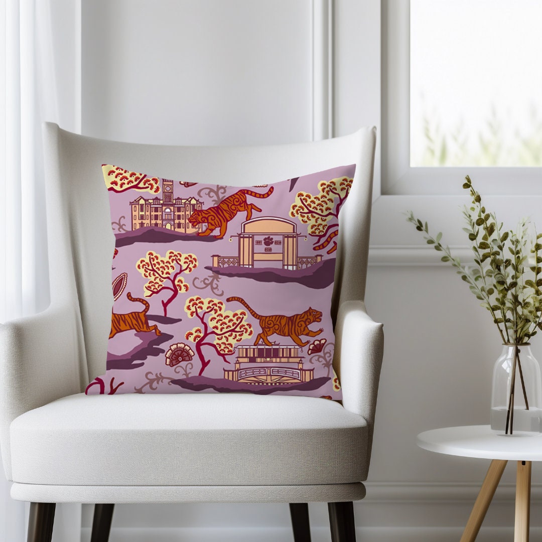 Clemson throw pillows hotsell