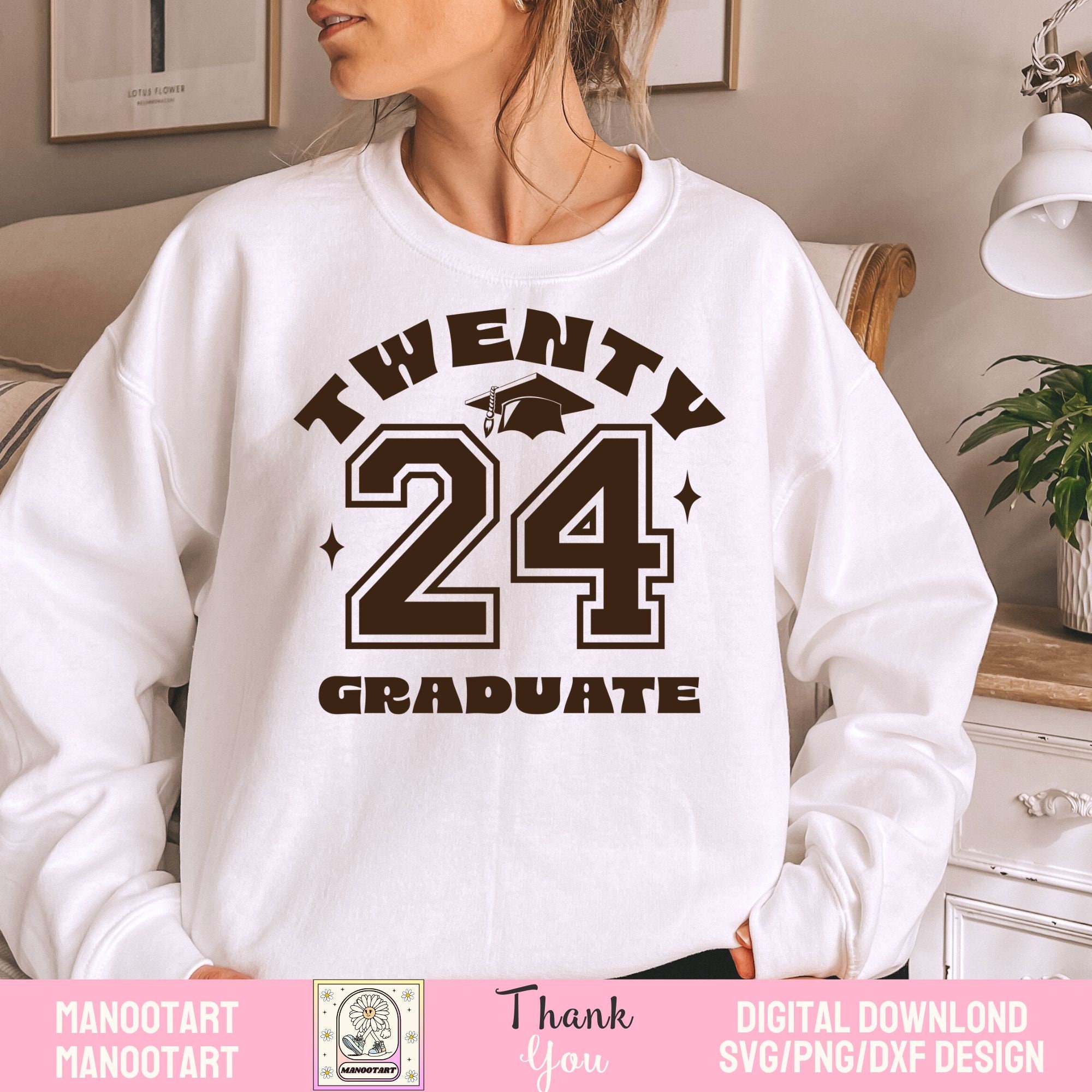 Twenty 24 Graduate Svg Png,graduation Gifts 2024,senior 2024 Svg,class ...