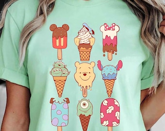 Disney Ice Cream Shirt, Disney Mickey Ice Cream Shirt, Disney Summer Ice Cream Shirt, Mickey Ice Cream Tee, Magic Kingdom Shirt, Pooh Cream