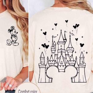The Happiest Place One Earth Couple Shirt, Mickey and Minnie Magical Castle Shirt, Disney Family Trip Shirt, Disneyland Vacation Tee