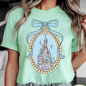 Comfort Color® Disney Castle Shirt, Princess castle Sketch, magical shirt, Vintage castle shirt, Disney Family Vacation Shirt