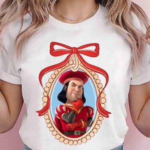 Comfort Color Lord Farquaad Mirror Bow Shirt, Lord Farquaad Funny Shirt, Lord Farquaad Tee, Lord Farquaad Coquette Mirror Bow Shirts