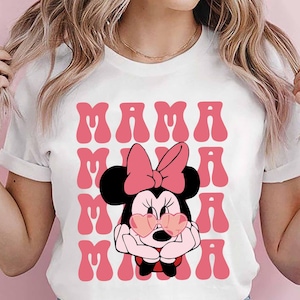 Disney Mama Shirt, Minnie Disney Mom Shirt, Minnie Mama Tee, Disney Mommy Birthday Shirt, Disney Mother&#39;s Day shirt