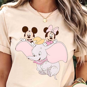 Mickey, Minnie and Dumbo Disney Shirt, Disney Vacay Mode Shirt, Elephant Dumbo Shirts, Cute Mickey, Minnie and Dumbo Flying shirt