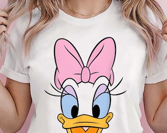Disney Daisy Duck Big Face Shirt, Daisy Duck Shirt, Disney Vacation, Disney Daisy Shirt, Adults Kids Disney Shirt, Disneyworld Shirt