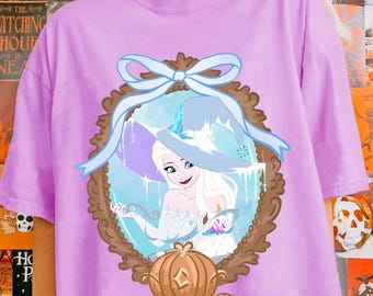 Coquette Bows Frozen Elsa princess Halloween Shirts, Elsa princess Halloween 2025 Shirt, Disney Anna princess Spooky Girl Trip Shirts