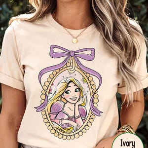 Vintage Disney Tangled Rapunzel Princess Shirt, Princess Rapunzel Mirror Bow Shirt, Lost Princess Tee, Rapunzel Princess Coquette Bow Shirt