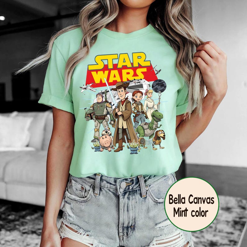 Disney Woody and Friends Star Wars Shirt, Toy Story Star Wars T-Shirt, Galaxy's Edge Shirt, Disney Woody Jessie Buzz Lightyear Tee image 5