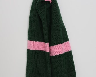Pink& Green Scrap Knit Scarf