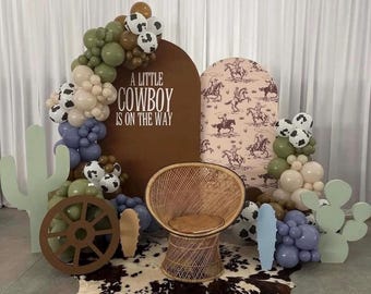 Cactus foam cutout for party backdrop western themed event supplies