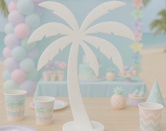 Palm Tree Table Centerpiece: Tropical Luau Party Decor