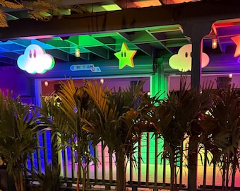 Super Mario bros foam cloud decoration