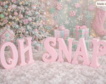 Huge Christmas Letter Styrofoam unique curly font lettering customizable