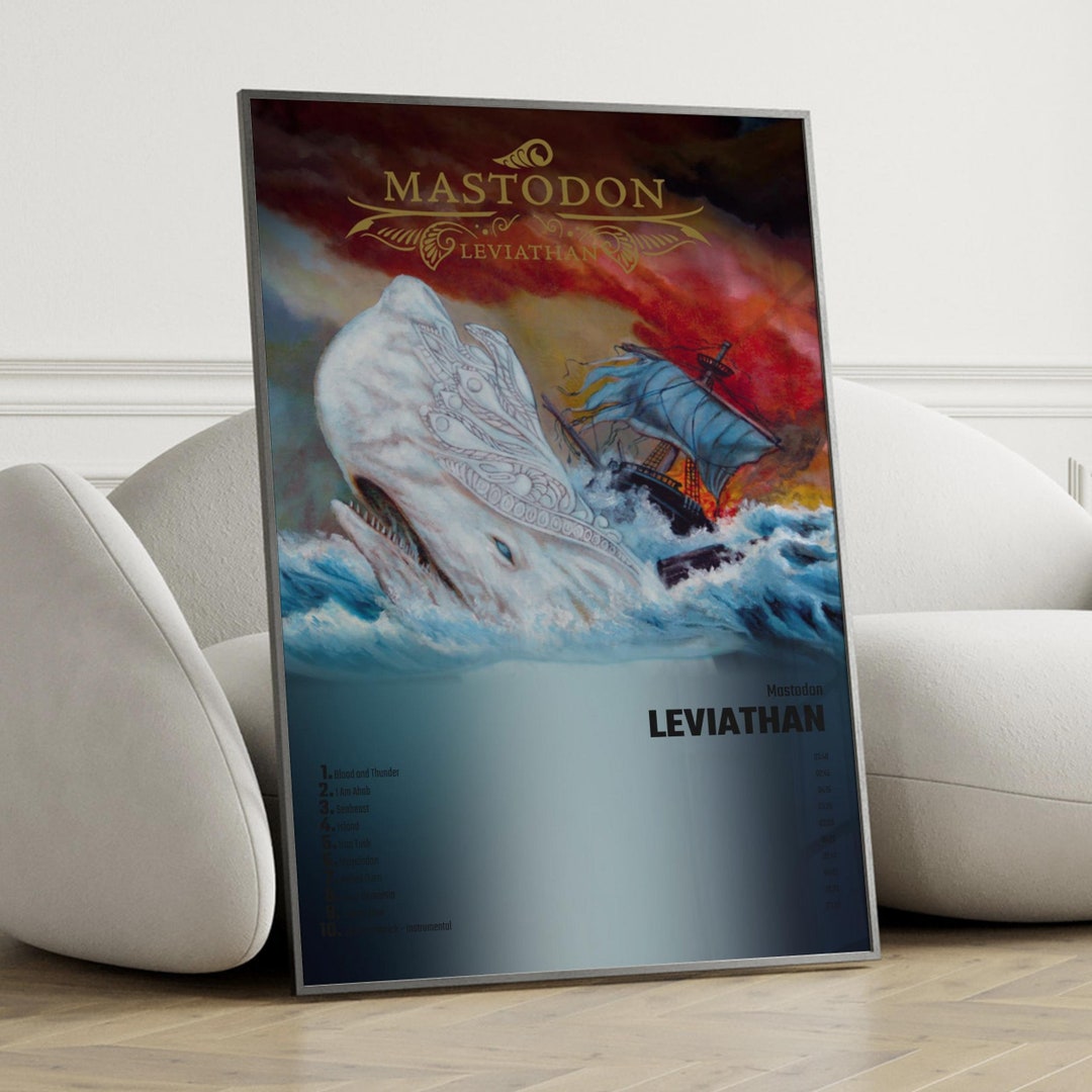 Mastodon Leviathan Album Cover Poster Wall Art, Mastodon, Leviathan - Etsy