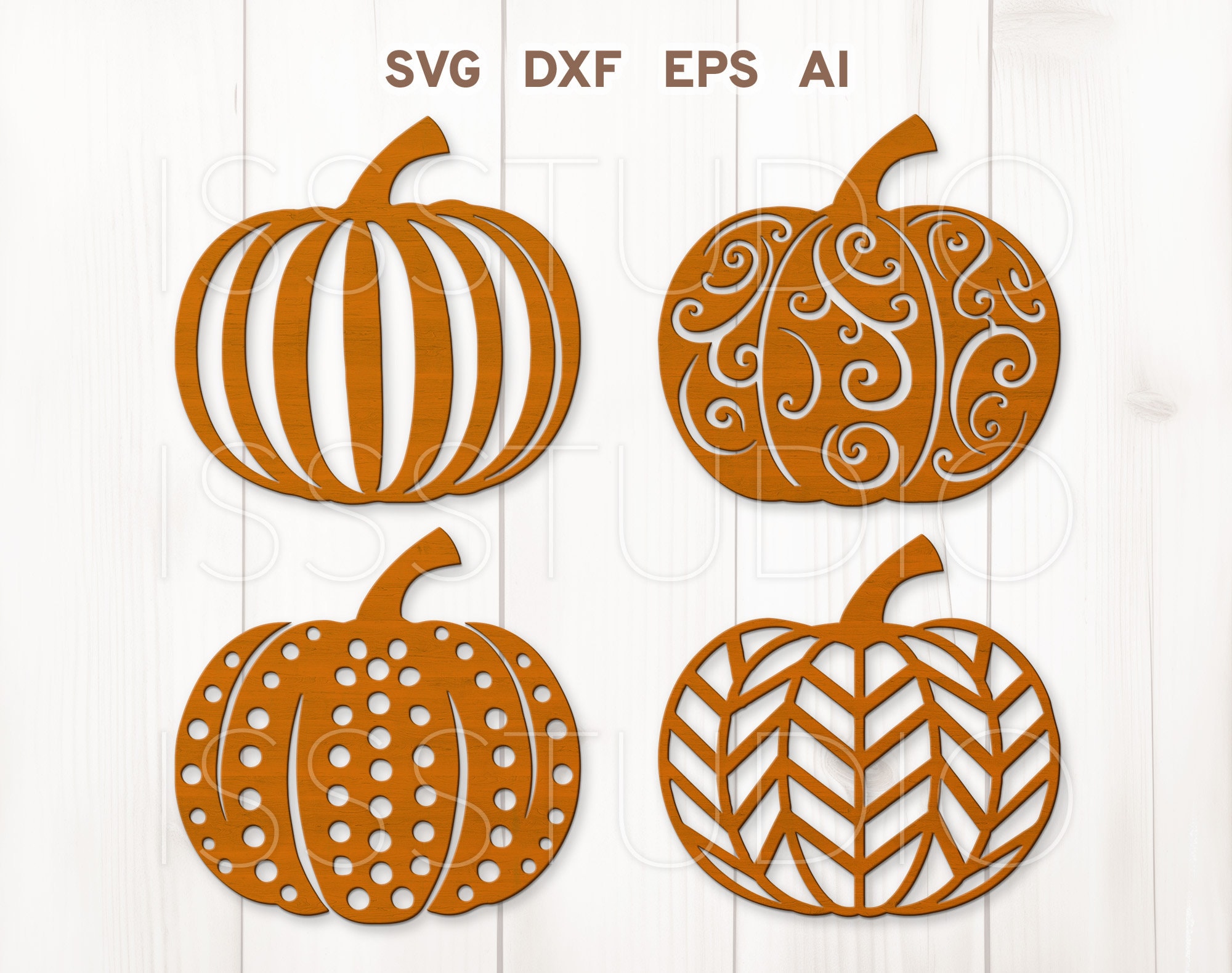 Pumpkin Laser Cut File, Autumn Pumpkin svg, Patterned Fall Cut Files, Pumpkin Decor svg, Halloween Pumpkin svg, Pumpkin Glowforge Silhouette